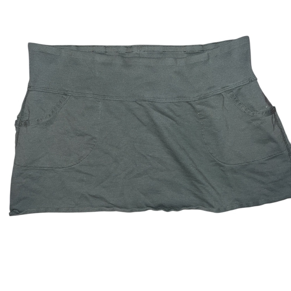 DEREK HEART| OLIVE MINI SKIRT W/POCKETS SZ 11